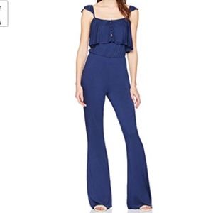 NWT CLAYTON Memphis Navy Jumpsuit L